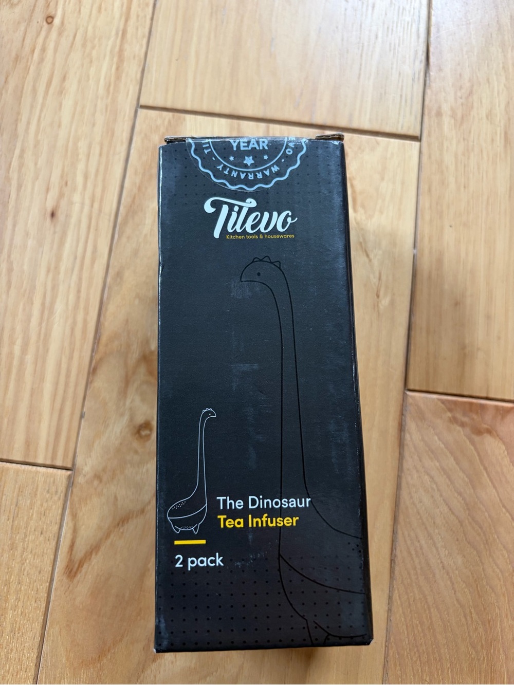 Tilevo The Dinosaur Tea Infuser - Black (2 Pack)